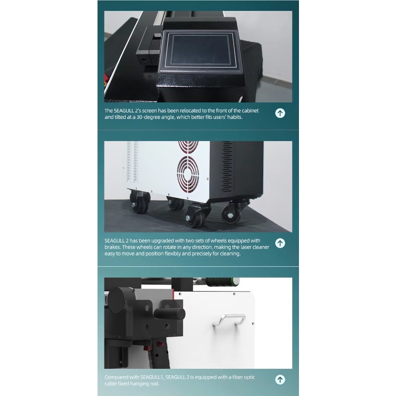 Industrial Laser Cleaning Equipment - Taşınabilir Darbeli Fiber 300W Lazer Temizleme