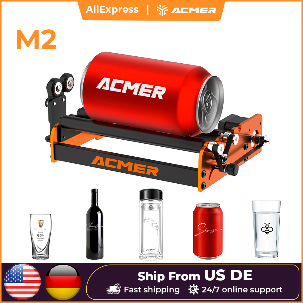 Air Assist Pump Laser - ACMER M2 lazer döner silindir lazer