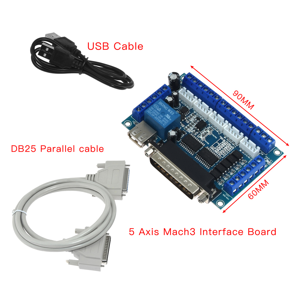 Breakout Board Mach3 - 5 eksen CNC MACH3 kesme panosu
