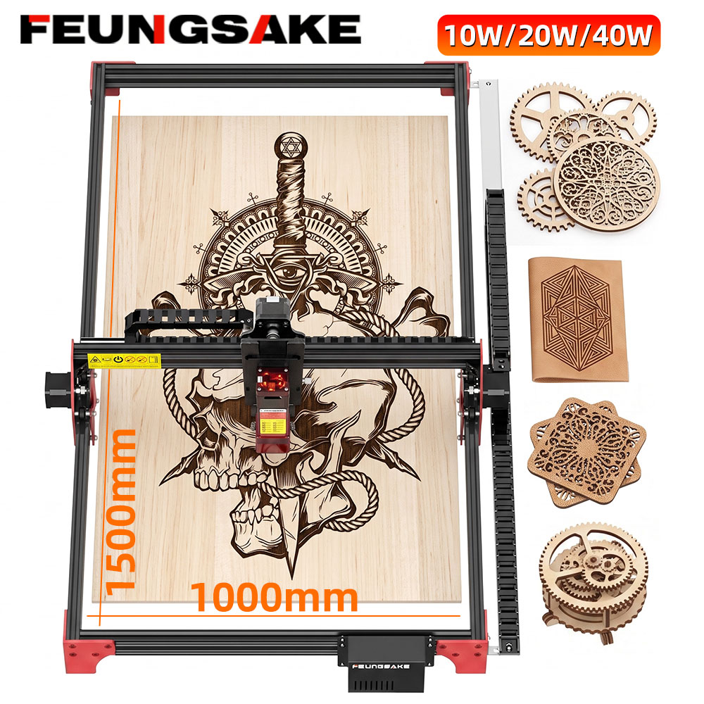 40w Lazer Gravür ve Kesim Maki - Air Assist Pump Laser incelemesi ve fiyatı
