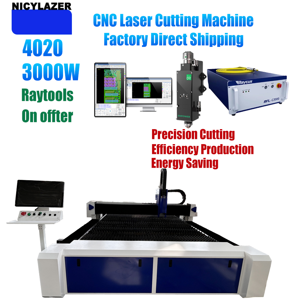 NICYLAZER CNC 3000W 4020 Fiber - Industrial Laser Metal Cutting Machine incelemesi ve fiyatı