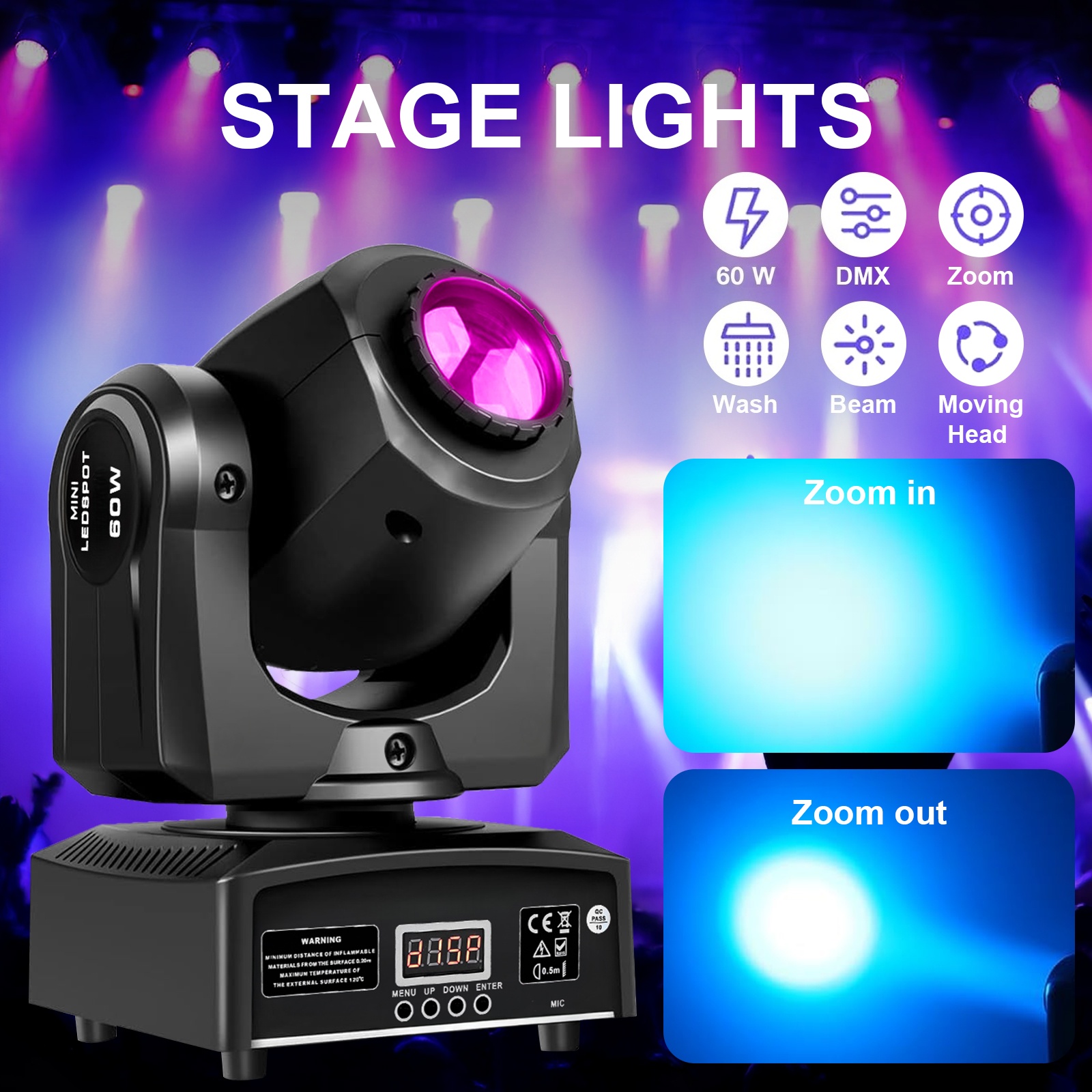 2 adet 60W Mini Led Dmx Gobo h - Laser Power Supply 60W incelemesi ve fiyatı