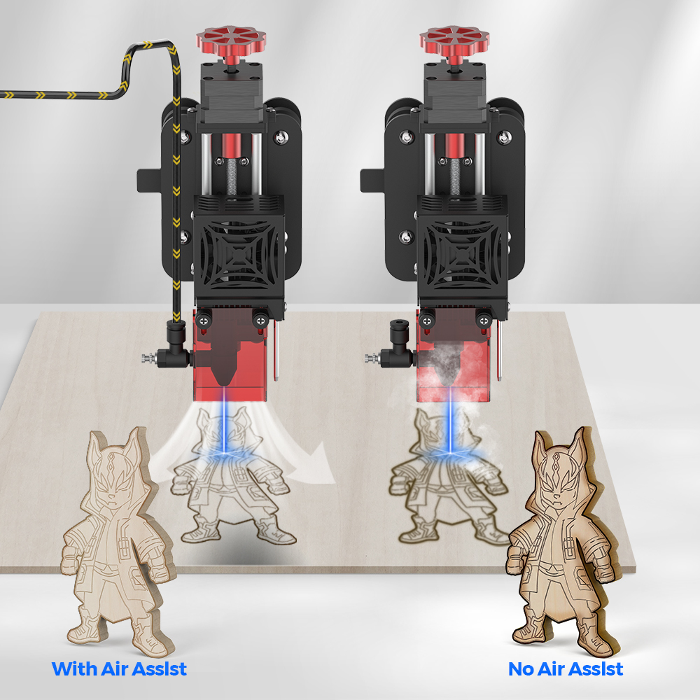 TwoTrees lazer gravür hava kom - Air Assist Pump Laser incelemesi ve fiyatı